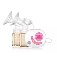 ราคา Youha Plus เครื่องปั๊มนม ไฟฟ้าคู่ยูฮาพลัส รุ่น Yh8804+ รุ่นใหม่ขวดสีชา (46398)