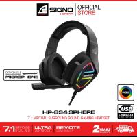 ราคา SIGNO E-Sport 7.1 Surround Sound Gaming Headphone รุ่น SPHERE HP-834 (หูฟัง เกมส์มิ่ง) (14635265148)