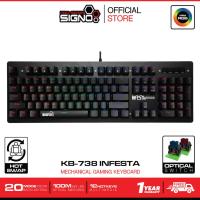 ราคา SIGNO Mini RGB Mechanical Gaming Keyboard INFESTA รุ่น KB-738 (เกมส์มิ่ง คีย์บอร์ด) (2437766176)