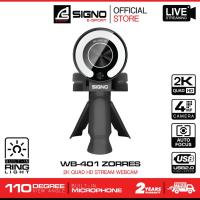 ราคา SIGNO E-Sport 2K Quad HD Stream Webcam ZORRES รุ่น WB-401 (กล้องเว็ปแคม) (28452399012)