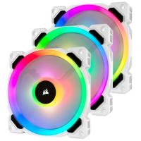 ราคา CORSAIR LL120 RGB 120MM DUAL LIGHT LOOP WHITE RGB PWM 3 FANS PACK WITH LIGHTING NODE PRO *พัดลม (CO-9050092-WW)