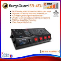 ราคา SurgeGuard SB-4EU (Hybrid Surge Protector) ปลั๊กกรองไฟ ตัดไฟเกิน พร้อมช่อง USB ประกันตลอดอายุใช้งาน (23267572530)