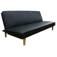 ราคา Hot Deal Furniture โซฟาเบด ปรับนอน 3 ระดับ ขนาดใหญ่ 1.80 ม. หุ้มหนังดำ (584605-574603010)