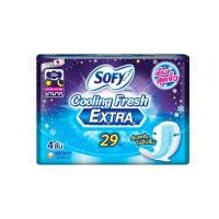 ราคา โซฟี ผ้าอนามัยคูลลิ่ง เฟรช เอ็กซ์ตร้า มีปีก 29 ซม. 4 ชิ้น (แพ็ก 6 ห่อ) (558474-528587010)