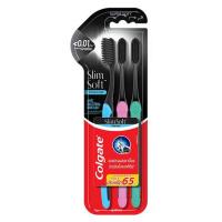 ราคา คอลเกต แปรงสีฟัน สลิมซอฟท์ชาร์โคล นุ่มพิเศษ (แพ็ก 3 ด้าม) คละสี (477000-386770010)