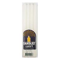 ราคา ลัคกี้ เทียนแพใหญ่ No.21 สีขาว (ห่อละ 9 เล่ม) (470102-377269010)