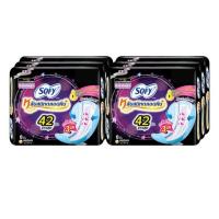 ราคา โซฟี ผ้าอนามัยแบบกระชับสำหรับกลางคืน 42ซม. (ห่อละ 8 ชิ้น) (453876-352184010)