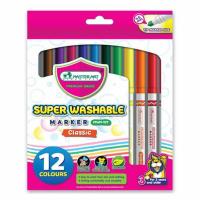 ราคา Master Art ปากกาสีเมจิก ล้างออกได้ 12 สี MWM12T (341261-618927010)