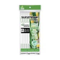 ราคา SUNSTRAW GREEN PE หลอดงอสีขาวห่อกระดาษ ขนาด 5มม.xยาว 21 ซม. 1ห่อ 60ชิ้น (แพ็ก 6 ห่อ) (362955-656774010)