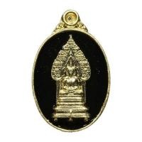 ราคา เหรียญเม็ดแตงลงยาสีดำ เนื้อทองระฆัง (367360-664750010)