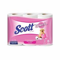 ราคา สก๊อตต์ ซีเลคท์ กระดาษความยาวมาตรฐาน แพ็ก 6 ม้วน (493672-411645010)