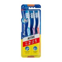 ราคา เบอร์แมน แปรงสีฟัน แอ็คทีฟมีเดียมรุ่น 2+1 (487646-401823010)
