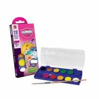 ราคา Master Art สีน้ำก้อน 12 สี กล่องพลาสติก + แถมพู่กัน (341246-618911010)