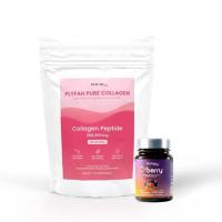 ราคา PLYFAH ซี พลัส เบอร์รี่ 30 แคปซูล และ PLYFAH เพียว คอลลาเจน 200 กรัม (378702-691601010)