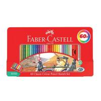 ราคา Faber-Castell ดินสอสีไม้อัศวิน กล่องเหล็ก 60 สี (379597-693254010)