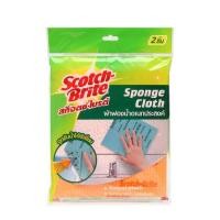 ราคา สก๊อตช์ไบรต์ ผ้าฟองน้ำอเนกประสงค์ (แพ็ก 2 ชิ้น) (557680-527318010)