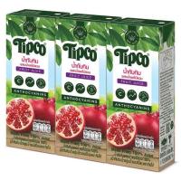 ราคา ทิปโก้ น้ำทับทิมผสมผลไม้รวม 100% 200 มล. (แพ็ก 3 กล่อง) (492151-408668010)