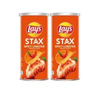 ราคา เลย์สแตคส์ รสกุ้งมังกรสไปซี่ 65 กรัม (แพ็ก 2 กระป๋อง) (334449-597783010)
