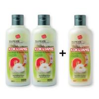 ราคา ก๊กเลี้ยง เซ็ตแชมพูสมุนไพร 200 มล. 2 ขวด + ครีมนวดผมสมุนไพร 200มล. 1 ขวด (465784-371361010)