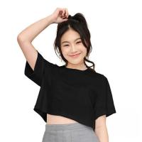 ราคา M2S Lifestyle เสื้อยืดครอปหญิง สีดำ (372855-681756010)