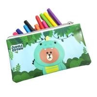ราคา KIAN-DA กระเป๋าดินสอ PU LINE FRIENDS Jungle Brown - Dino Brown (587108-579905010)