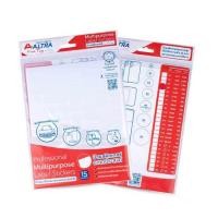 ราคา Altra Free Tag ป้ายสติกเกอร์อเนกประสงค์ A4 ขนาด 16x21 มม.(15แผ่น/แพ็ก) (366681-663492010)