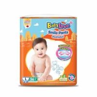 ราคา เบบี้เลิฟ กางเกงผ้าอ้อม รุ่นสไมล์ แพ้นท์ ยกลัง (มีไซส์ S-XXXL) (344181-624501010)