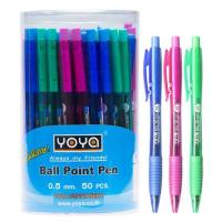 ราคา ปากกาลูกลื่นน้ำเงิน 0.5 มม. YOYA 1015 (แพ็ก50ด้าม) (457199-357802010)