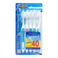 ราคา Sparkle แปรงสีฟัน เทอร์โบไวท์ แพ็ก 5 ด้าม (477523-387472010)