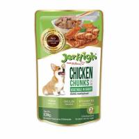 ราคา Jerhigh อาหารสุนัขเปียก รสไก่และผัก 120 กรัม (1 แพ็ก 12 ซอง) (468990-375907010)