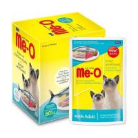 ราคา มีโอ อาหารเปียกแมว รสปลาทูน่าและไก่ 80 กรัม (1 แพ็ก 12 ชิ้น) (452763-350948010)