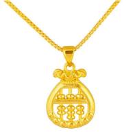 ราคา Theppratarn สร้อยคอพร้อมจี้ ถุงเงินถุงทอง เสริมความเฮง โชคลาภ เงินทอง (354525-641563010)