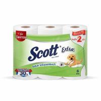 ราคา สก๊อตต์ เอ็กซ์ตร้า กระดาษชำระความยาวสองเท่า (แพ็ก 6 ม้วน) (327576-218423010)