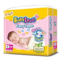ราคา เบบี้เลิฟ ผ้าอ้อมเด็ก อีซี่ เทป ขนาดจัมโบ้ (มีไซส์ NB-S) (468926-375837010)