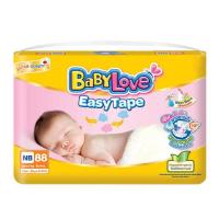 ราคา เบบี้เลิฟ ผ้าอ้อมเด็ก อีซี่ เทป ขนาดเมก้า (มีไซส์ NB-M) (478002-388047010)