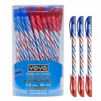 ราคา ปากกาลูกลื่น2หัว 0.5 มม. YOYA 1060-TWIN (แพ็ก50ด้าม) (457207-357811010)