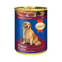 ราคา สมาร์ทฮาร์ท อาหารสุนัขเปียก แบบกระป๋อง เนื้อวัวและผัก ขนาด 400 ก. (510900-442298010)