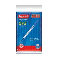 ราคา Reynolds ปากกาลูกลื่น 045 (0.7 มม.) หมึกแดง (แพ็ก 10 ด้าม) (363891-709782010)