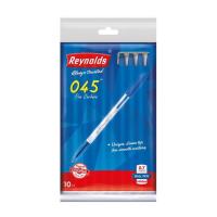 ราคา Reynolds ปากกาลูกลื่น 045 (0.7 มม.) หมึกน้ำเงิน (แพ็ก 10 ด้าม) (363878-709781010)