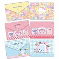 ราคา CODE:D แฟ้มกระดุม A6 Sanrio คละลาย (แพ็ก 3 ซอง) (328796-699925010)