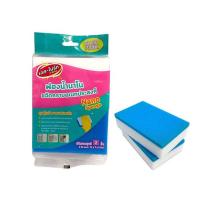 ราคา S-Brite ฟองน้ำนาโน ขจัดคราบอเนกประสงค์ ห่อละ 2 ชิ้น (แพ็ก 3 ห่อ) (325045-710785010)