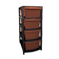 ราคา ThaiTrendy ตู้ลิ้นชักพลาสติก กล่องเก็บของ ตู้เก็บของ 4 ชั้น (355858-643878010)