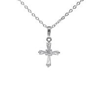 ราคา ValueJewelry สร้อยจี้ ไม้กางเขนเล็ก คริสตัลแท้ วิบวับเหมือนเพชรแท้ ใส่ได้ทุกวัน NK090 (327022-603903010)