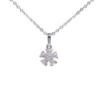 ราคา ValueJewelry สร้อยคอพร้อมจี้ ประดับคริสตัลทรงเพชรหยดน้ำ ลายดอกไม้ขนาดเล็ก NK076 (324084-586396010)