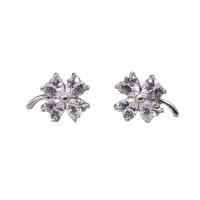 ราคา ValueJewelry ต่างหูแป้น ใบโฟร์ลีฟ นำโชค คริสตัลแท้ วิบวับ ต่างหู ตุ้มหู เครื่องประดับ ER0095 (589767-584629010)