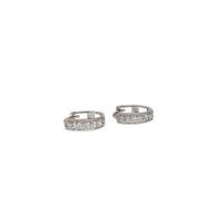ราคา ValueJewelry ต่างหูห่วง ฝังคริสตัลแท้เพชรกลม ขนาดพอเหมาะ ER8021 (330661-592714010)
