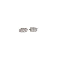 ราคา ValueJewelry ต่างหูห่วง ฝังคริสตัลแท้2แถว ขนาดเล็ก ต่างหู ตุ้มหู เครื่องประดับ ER8016 (330658-592711010)