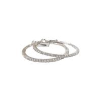 ราคา ValueJewelry ต่างหูห่วง ประดับคริสตัลแท้ ขนาด2มิลรอบวง ขนาด วง3เซน เงินแท้ ER1235 (330652-592705010)