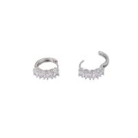 ราคา ValueJewelry ต่างหูแบบห่วง ฝังคริสตัลเพชรเอมเมอรัล ขนาด4มิลเรียง ขนาดพอเหมาะ ER1213 (330642-592699010)