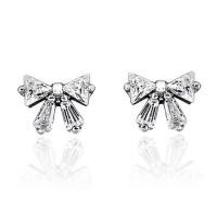 ราคา Beauty Jewelry ต่างหูเงินแท้ 92.5% ประดับเพชร CZ รุ่น ES2281-RR เคลือบทองคำขาว (376546-687559010)
